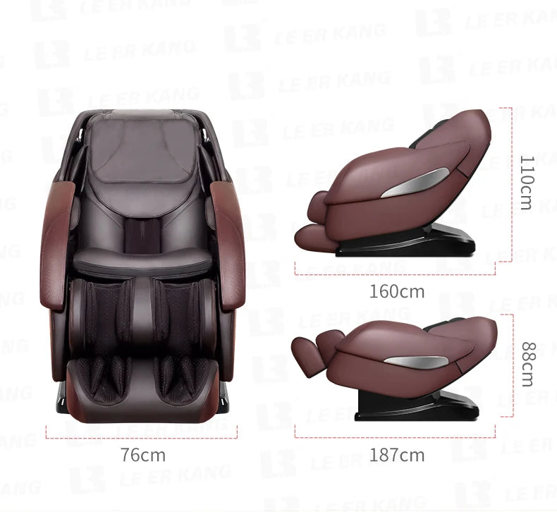 LEK988X professional full body massage chair automatic recline kneading massage sofa zero gravity electric massager