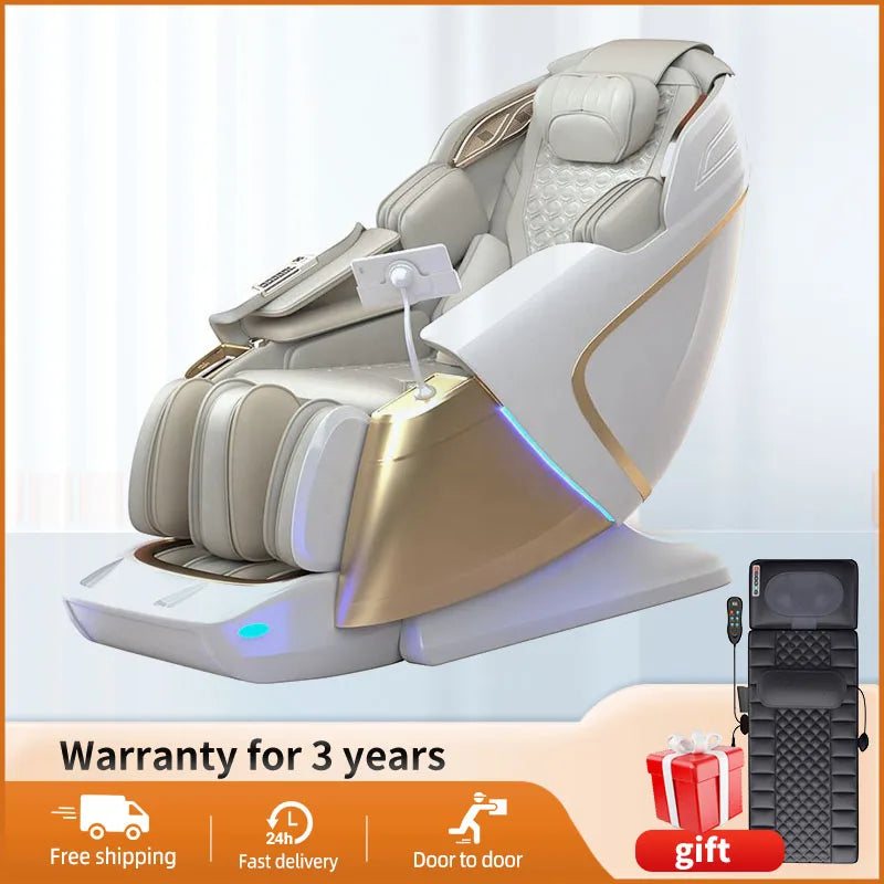 3 Year Warranty Dual-core 4D SL-Track Zero Gravity full body Massage Chair Home 3D Thai Stretch Electric leg lift Massage Sofa