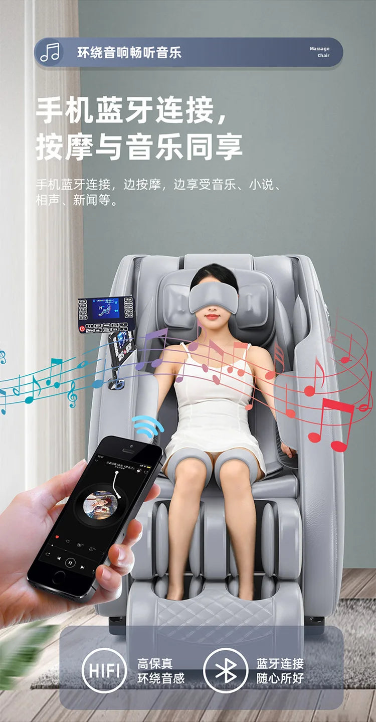 Music Massage Chair Multifunctional Home Full Body Electric Zero Gravity Massage Luxury Sofa Gift