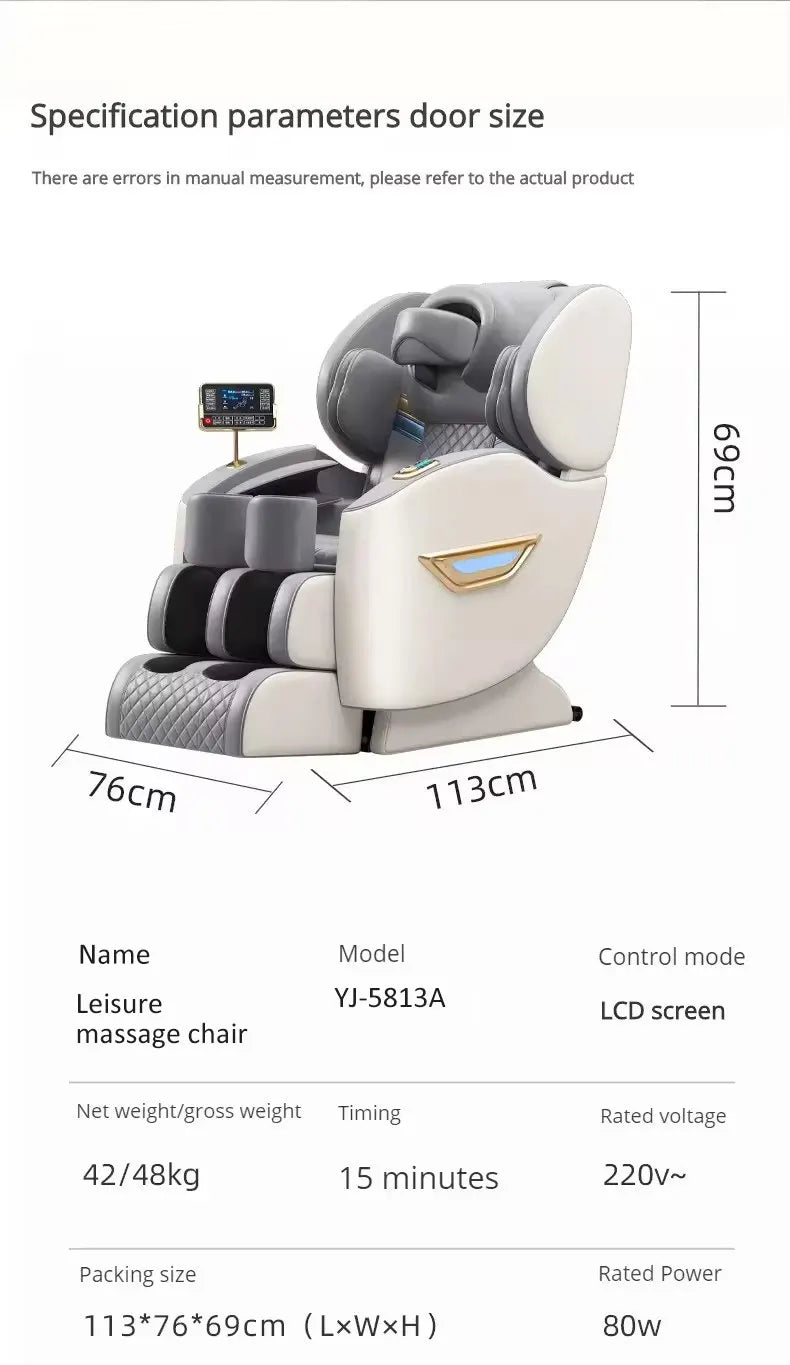 mansage chair full body with airbag Massage with U-shaped Headrest Zero gravty Shiatsu Kneading massage sofa chair for home