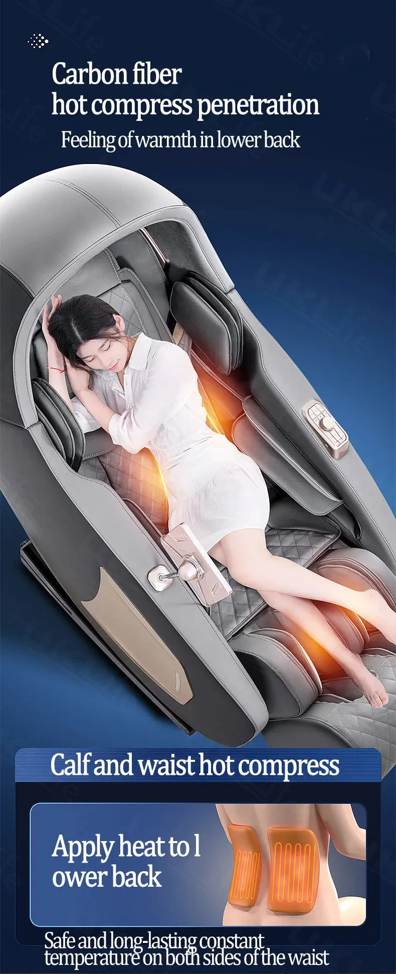 3 Year Warranty Dual-core 4D SL-Track Zero Gravity full body Massager Chairs Home 3D Office Electric leg lift Massage Sofa