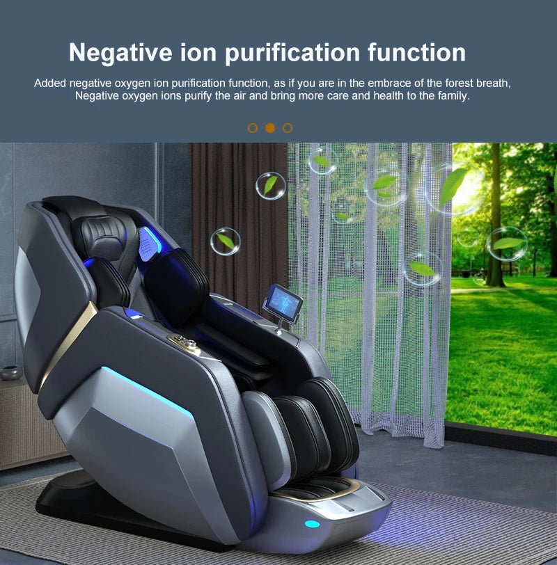 Massage Chair 4D with Zero Gravity Full Body with Voice Control,Back Heating,Bluetooth Speaker,Airbags Massage Chair