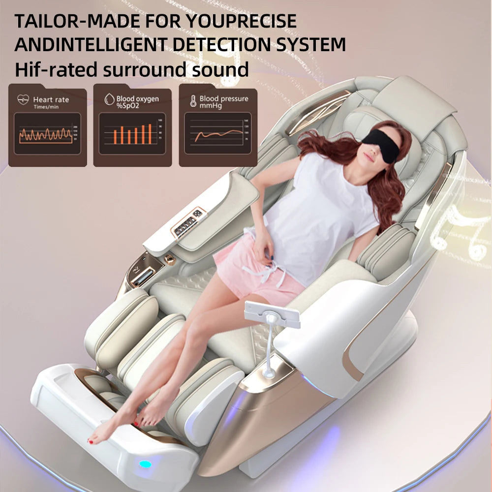 3 Year Warranty Dual-core 4D SL-Track Zero Gravity full body Massage Chair Home 3D Thai Stretch Electric leg lift Massage Sofa