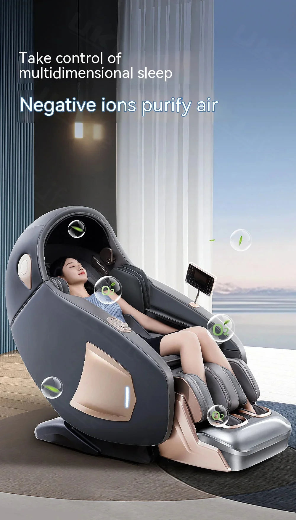 3 Year Warranty Dual-core 4D SL-Track Zero Gravity full body Massager Chairs Home 3D Office Electric leg lift Massage Sofa