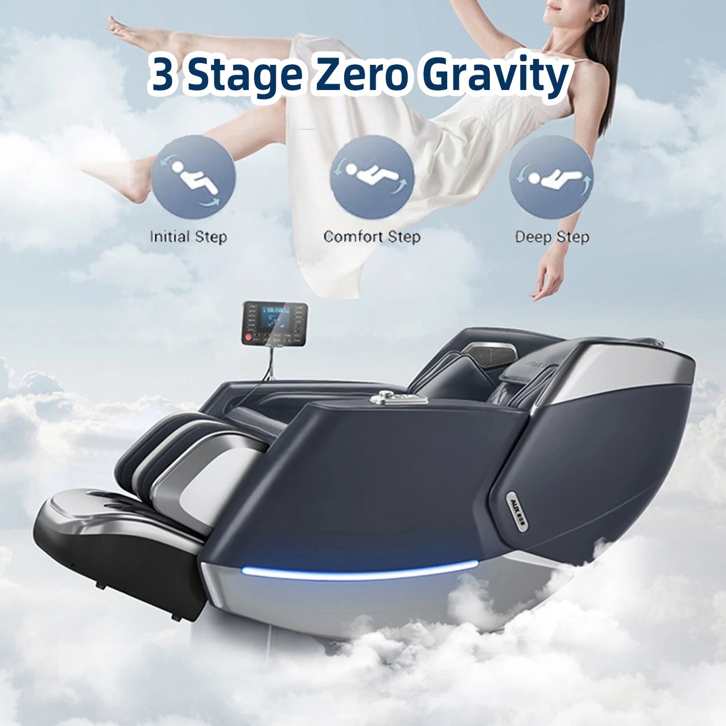 3 Year Warranty 4D SL-Track Zero Gravity full body AirBag Massager Chairs Home 3D Office Chair Luxury Electric Massage Sofa