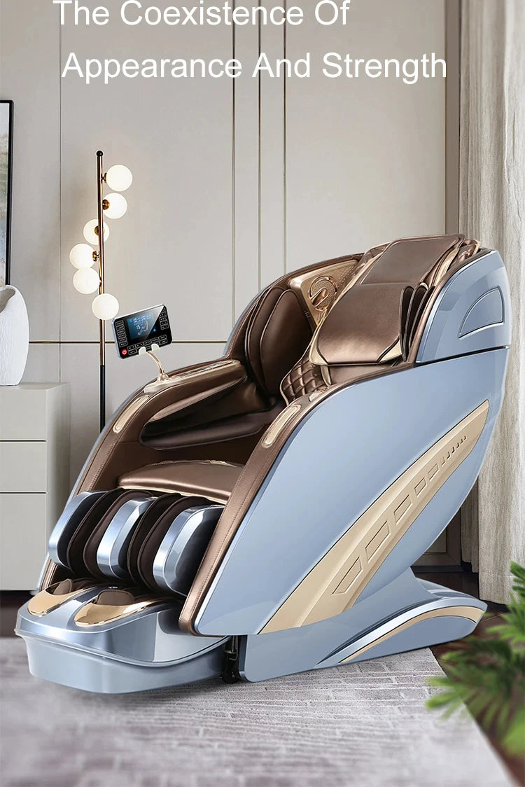 Massage Chair 4D with Zero Gravity Full Body Massage with Voice Control,Heating,LCD Remote Control,Foot Roller Massage Chair