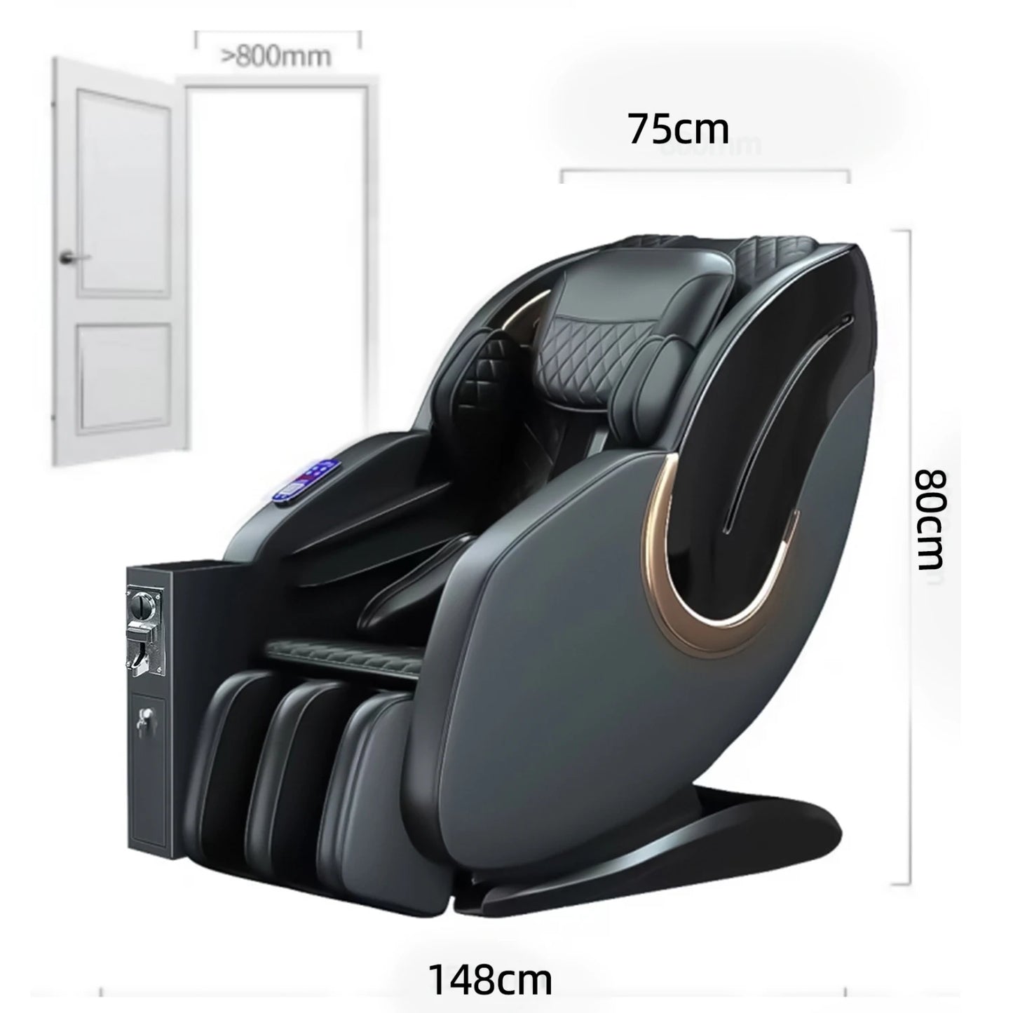 Full Body 4d Zero Gravity Electric Coin or Paper Currency Operated Massage Chair Automatic Body Kneading Multi-function Cheaper