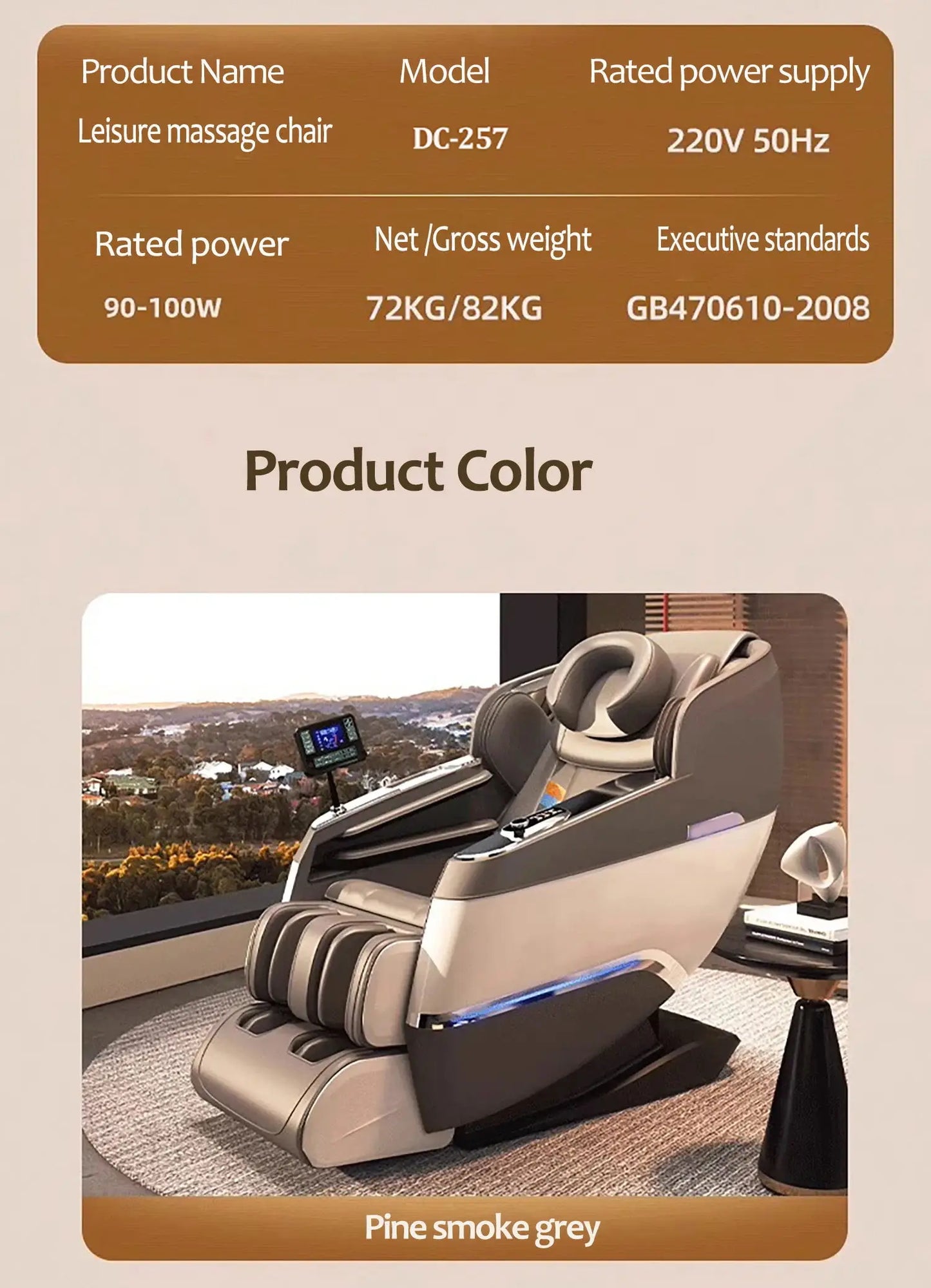 3 Year Warranty Home Full Body 4D Airbag Electric Jade Head Luxury Massage Chairs Zero Gravty 6D Massage Sofa Office Chair