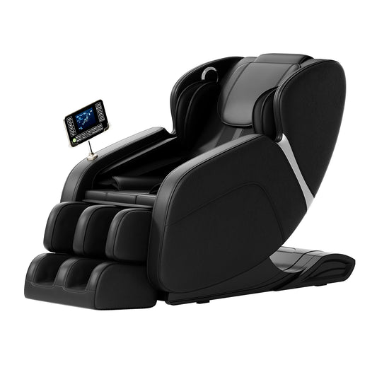 Full Body Massage Chair Zero Gravity Deep Tissue Massage Chairs LCD Touch Screen Bluetooth Suitable for 5.1-5.7Ft Height, BLACK