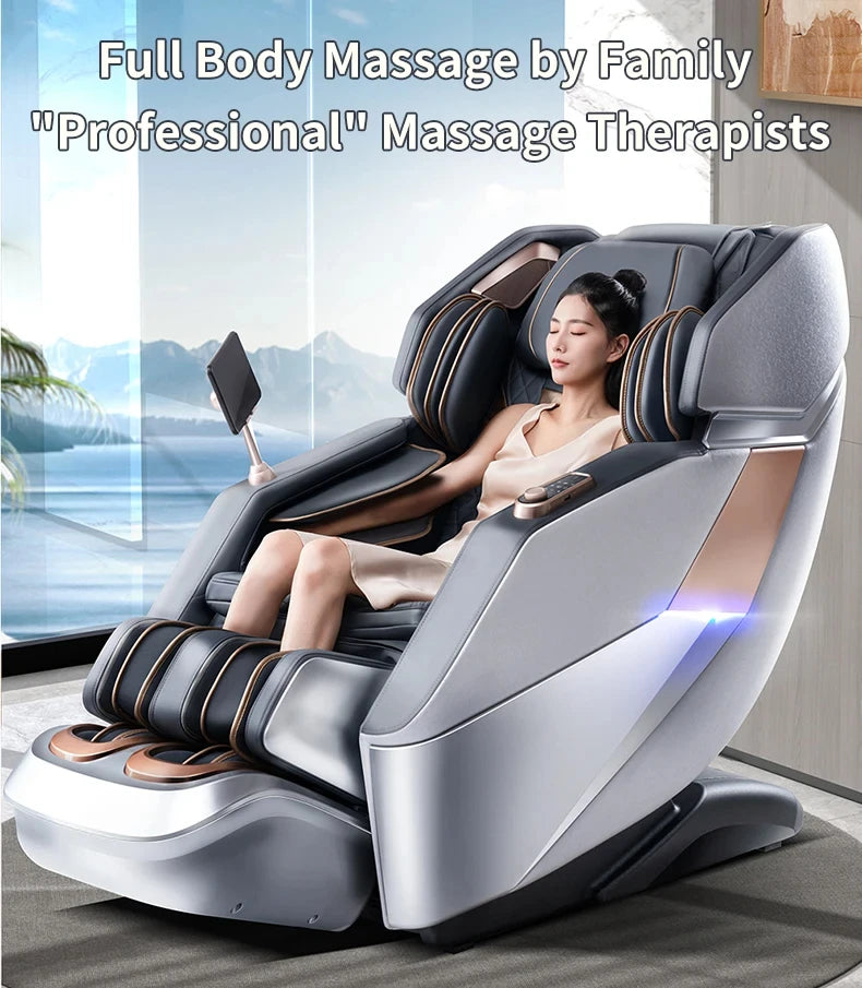 3 Year Warranty 4D Waist Heating Luxury Massage Chair Full body Airbag  SL Track Massage Sofa 3D Zero Gravity Home Office Chair