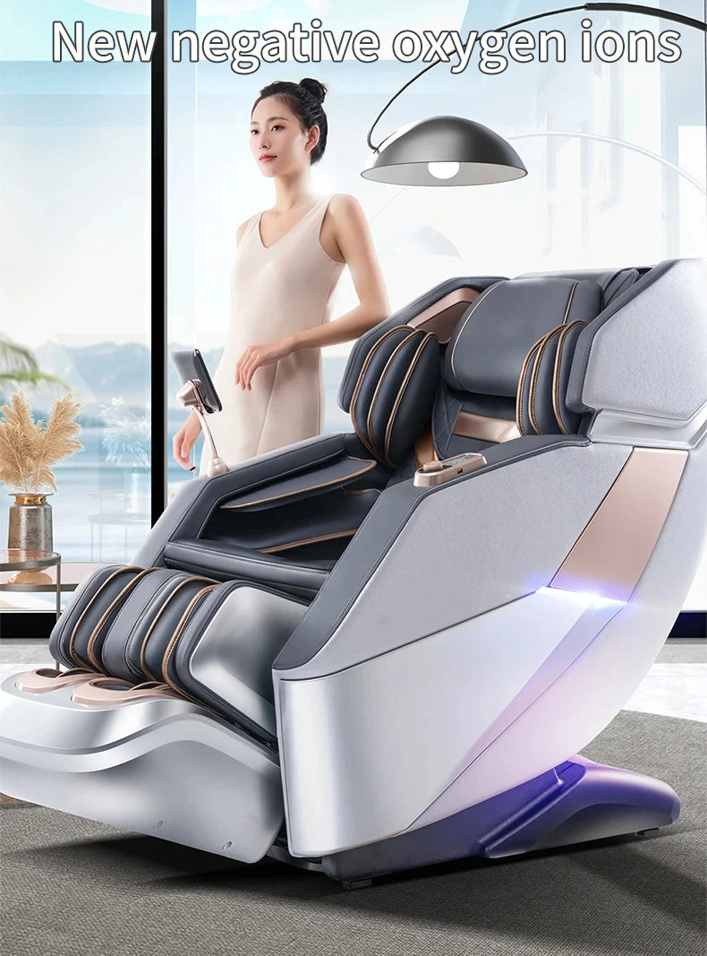 3 Year Warranty 4D Waist Heating Luxury Massage Chair Full body Airbag  SL Track Massage Sofa 3D Zero Gravity Home Office Chair