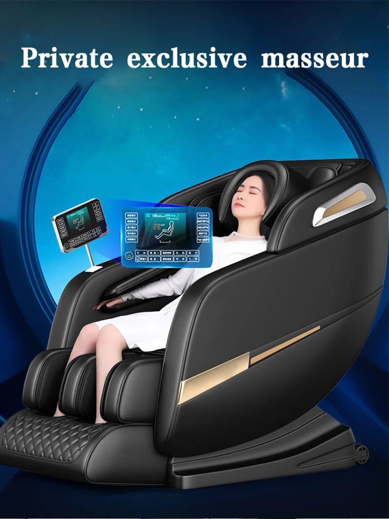 Massage Chair Home Full Body Deluxe Zero-gravty Multifunctional Electric Office Massage Chair Sofa Bluetooth Music  Heating