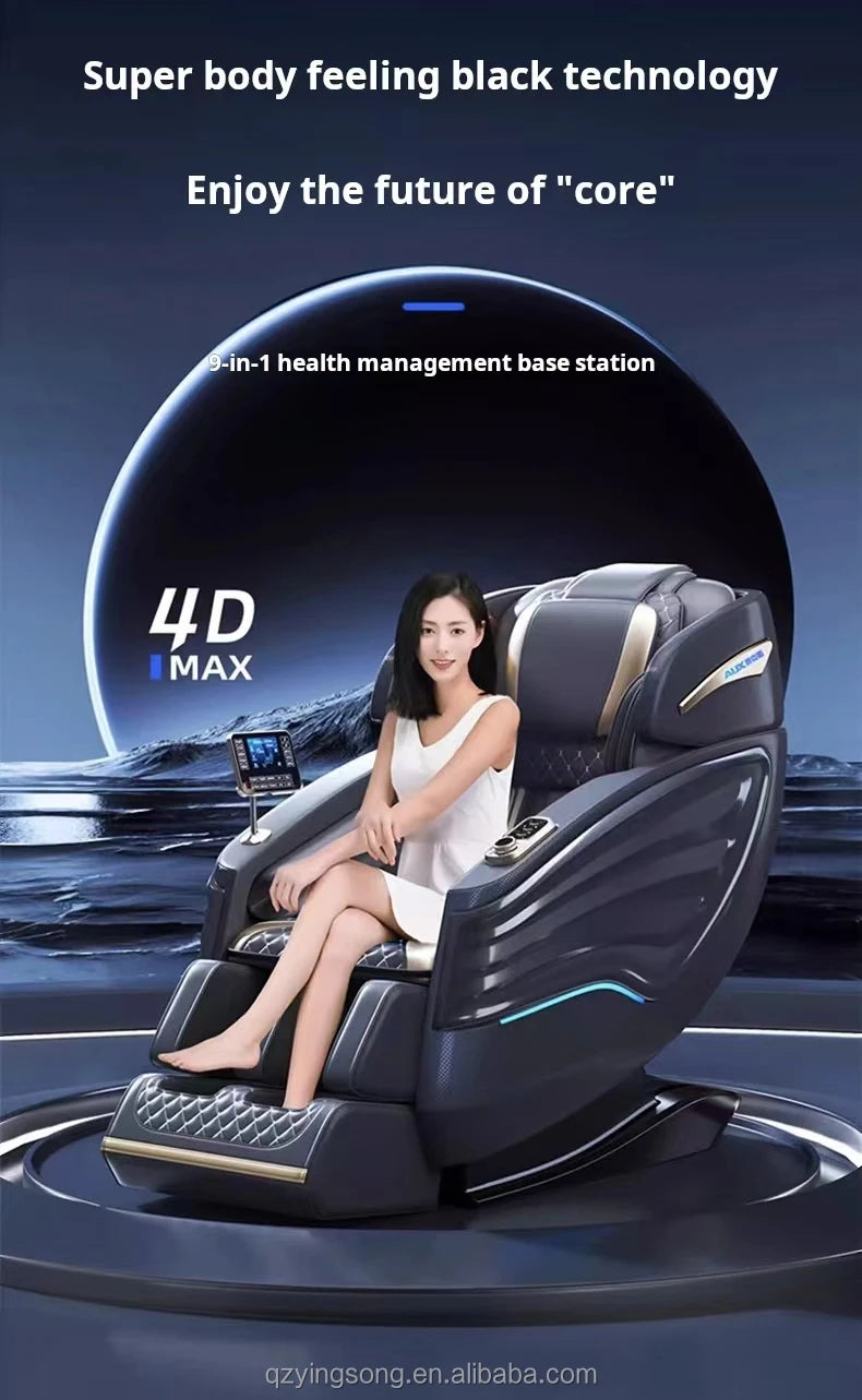 Full Body Professional 3D Zero Gravity Intelligent Electric Automatic Luxury Heating Shiatsu Massage Chair Rocking Sofa