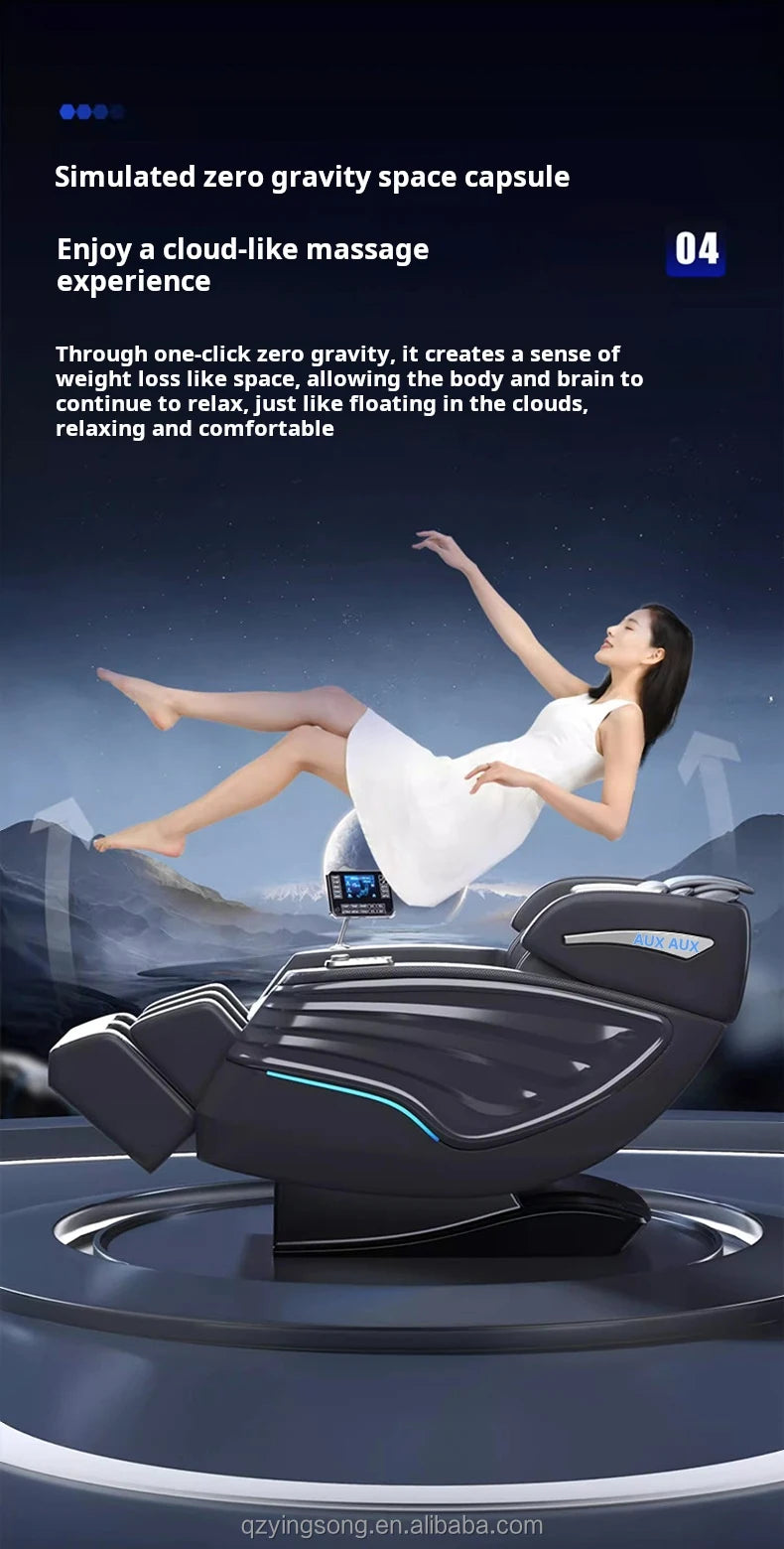 Full Body Professional 3D Zero Gravity Intelligent Electric Automatic Luxury Heating Shiatsu Massage Chair Rocking Sofa