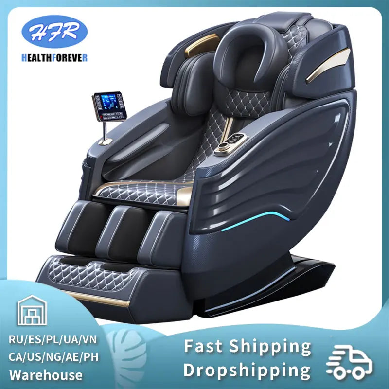 Full Body Professional 3D Zero Gravity Intelligent Electric Automatic Luxury Heating Shiatsu Massage Chair Rocking Sofa