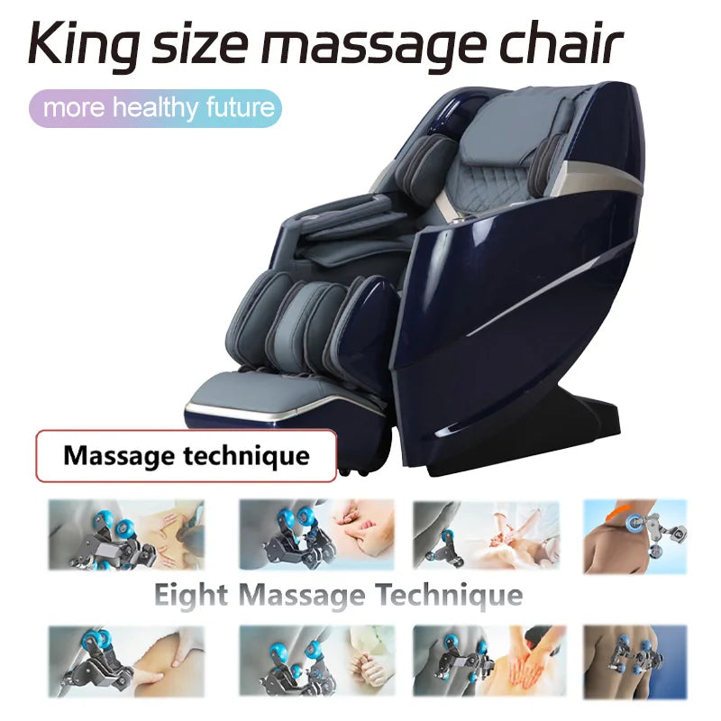 Multifunctional massage chair with eight automatic massage programs for the whole body, adjustable tilt angle，Relieve fatigue