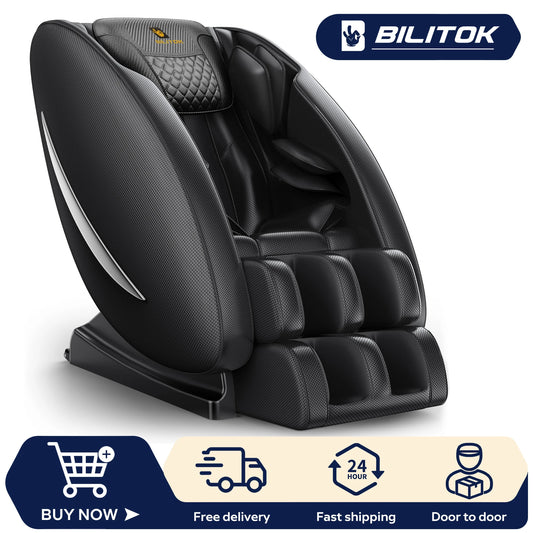 Massage Chair Recliner with Zero Gravity, Full Body Massage Chair with Heating, Bluetooth Speaker, Airbags, Foot Roller