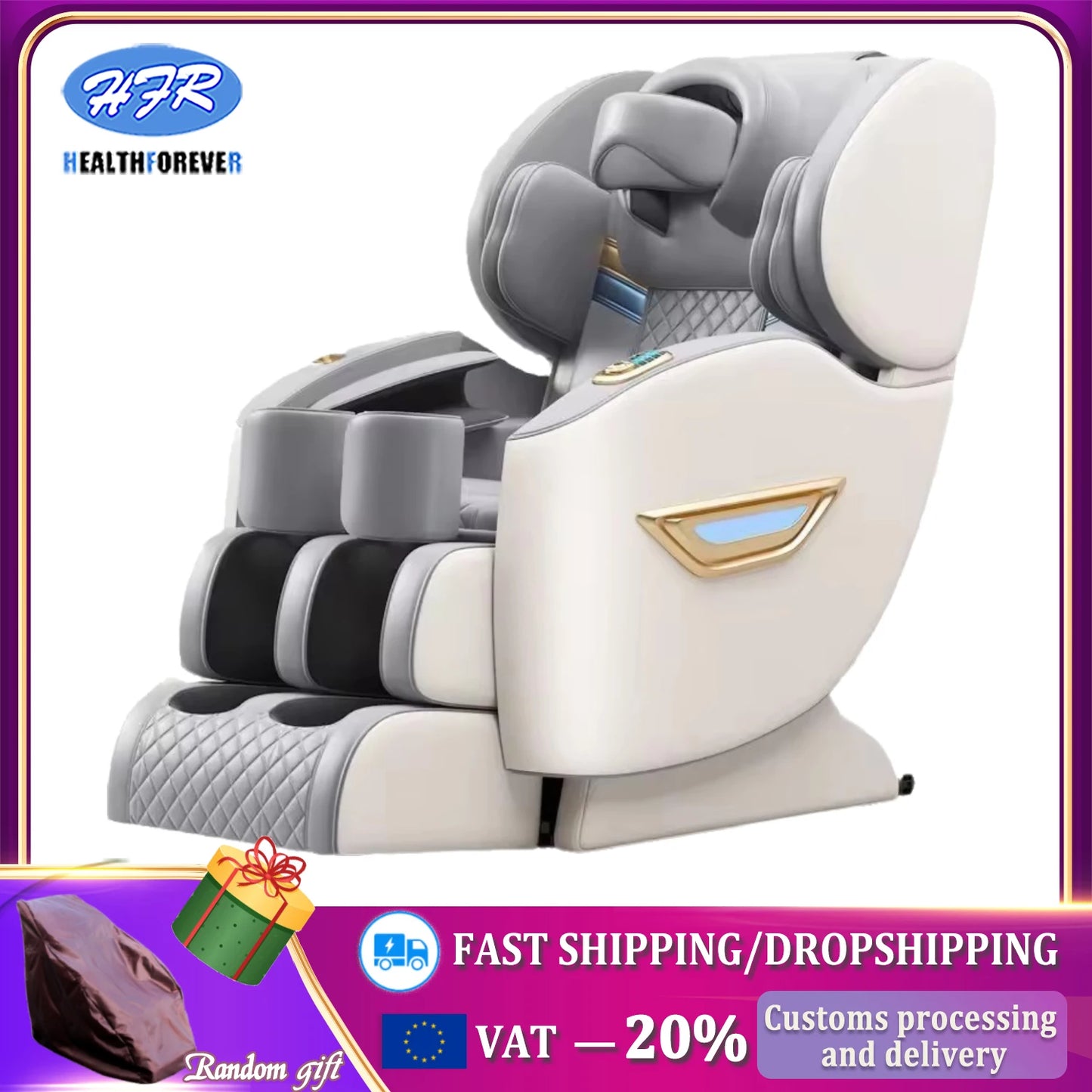 mansage chair full body with airbag Massage with U-shaped Headrest Zero gravty Shiatsu Kneading massage sofa chair for home