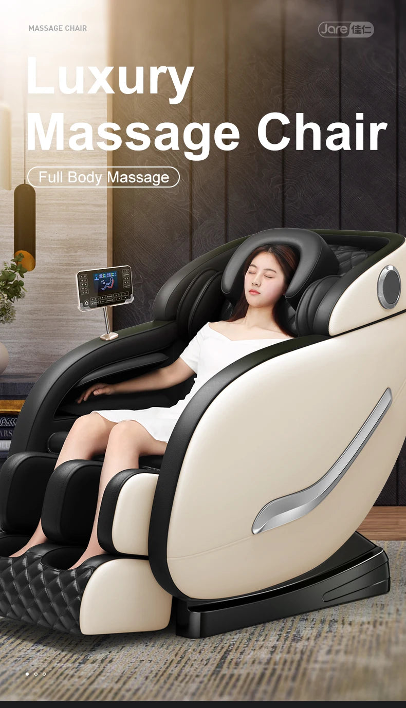 JR Full Body Professional 3D Home Zero Gravity Intelligent Electric Automatic Luxury Heating Shiatsu Massage Chair Rocking Sofa