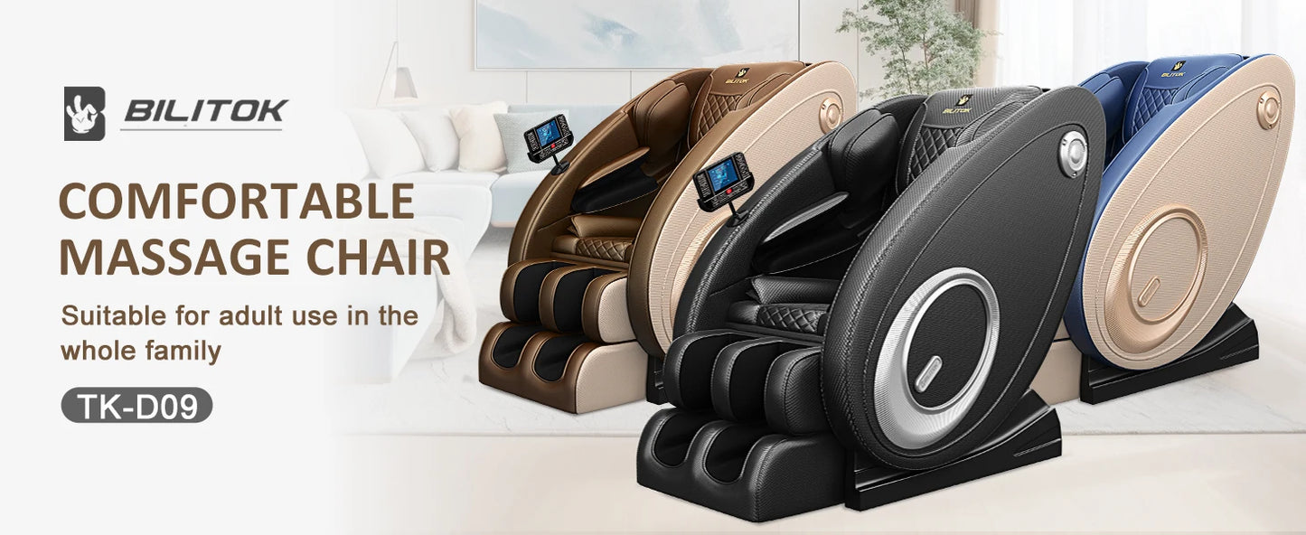 Full Body Massage Chair with Heating, Massage Chair Recliner with Zero Gravity, Bluetooth Speaker, Airbags, Foot Roller