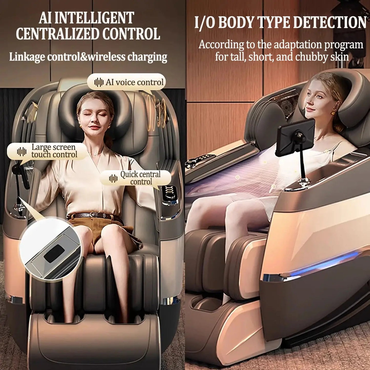 3 Year Warranty Home Full Body 4D Airbag Electric Jade Head Luxury Massage Chairs Zero Gravty 6D Massage Sofa Office Chair