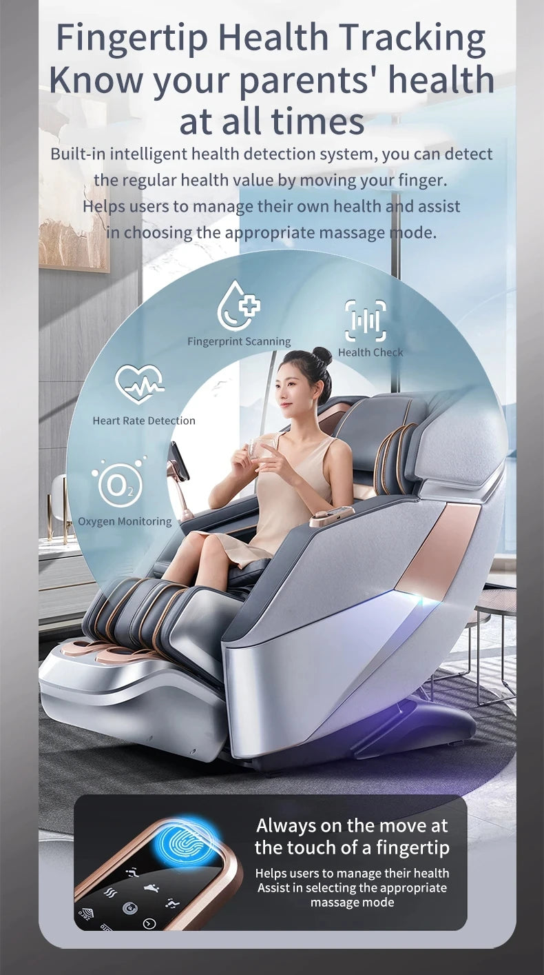 3 Year Warranty 4D Waist Heating Luxury Massage Chair Full body Airbag  SL Track Massage Sofa 3D Zero Gravity Home Office Chair