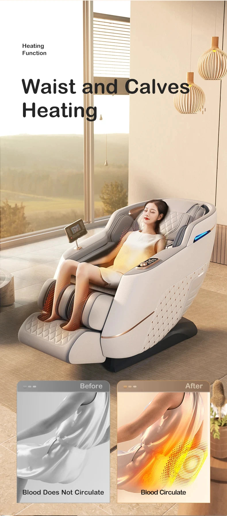 Massage Chair Full Body New Model Home Office Factory Electric Heating Kneading Luxury Zero Gravity Recliner Massage Chair