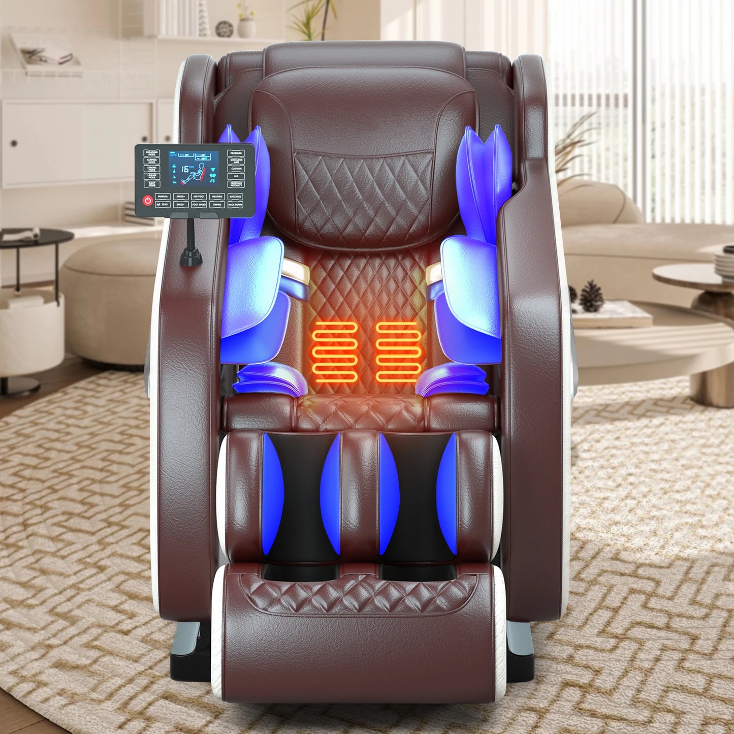 2024 Full Body Massage Chair with Airbags Zero-Gravity, Heat Therapy, and Smart Bluetooth